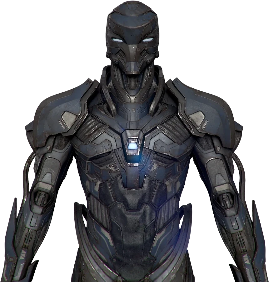 Armoured sci-fi character, 3D model by Zubin Kuruvilla